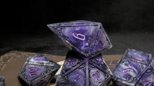 Load image into Gallery viewer, Raven Knight - Set of 7 Gothic Frame Dice
