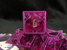 Load image into Gallery viewer, **RESERVED** Isidor - Set of 7 Gothic Frame Dice

