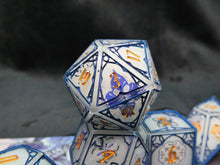 Load image into Gallery viewer, Porcelain - Set of 7 Gothic Frame Dice
