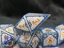 Load image into Gallery viewer, Porcelain - Set of 7 Gothic Frame Dice
