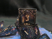 Load image into Gallery viewer, transmission:synthesis - Set of 7 Gothic Frame Dice
