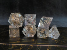 Load image into Gallery viewer, Moonstone - Set of 7 Miniature Dice

