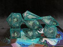 Load image into Gallery viewer, Tempest - Set of 7 Gothic Frame Dice
