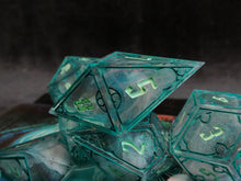 Load image into Gallery viewer, Tempest - Set of 7 Gothic Frame Dice
