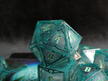 Load image into Gallery viewer, Tempest - Set of 7 Gothic Frame Dice
