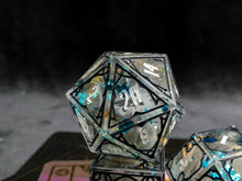 Load image into Gallery viewer, The Elementalist - Set of 7 Gothic Frame Dice
