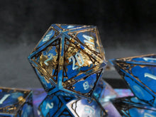 Load image into Gallery viewer, Oath of the Waves - Set of 7 Gothic Frame Dice
