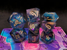 Load image into Gallery viewer, trajectory:moonstorm - Set of 8 Dice
