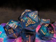 Load image into Gallery viewer, trajectory:moonstorm - Set of 8 Dice
