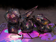 Load image into Gallery viewer, transmission:synthesis - Set of 7 Gothic Frame Dice
