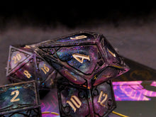 Load image into Gallery viewer, transmission:synthesis - Set of 7 Gothic Frame Dice
