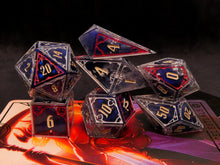 Load image into Gallery viewer, The Conqueror - Set of 7 Gothic Frame Dice
