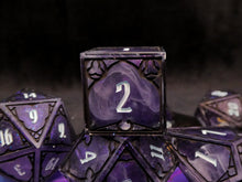 Load image into Gallery viewer, Midlight - Set of 7 Gothic Frame Dice
