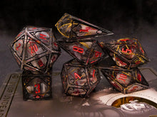 Load image into Gallery viewer, **RESERVED FOR NYX** Ivy &amp; Leon - B Grade - Set of 7 Gothic Frame Dice
