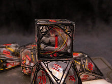 Load image into Gallery viewer, **RESERVED FOR NYX** Ivy &amp; Leon - B Grade - Set of 7 Gothic Frame Dice
