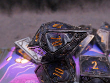 Load image into Gallery viewer, Rana - Set of 7 Gothic Frame Dice
