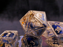 Load image into Gallery viewer, Soleil - Set of 7 Gothic Frame Dice
