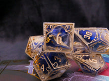Load image into Gallery viewer, Soleil - Set of 7 Gothic Frame Dice
