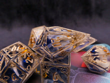 Load image into Gallery viewer, Soleil - Set of 7 Gothic Frame Dice
