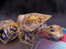Load image into Gallery viewer, Soleil - Set of 7 Gothic Frame Dice
