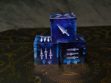 Load image into Gallery viewer, transmission:darker - Three Dagger-Pip d6s
