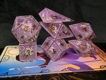 Load image into Gallery viewer, The Whisper Garden - Set of 7 Gothic Frame Dice
