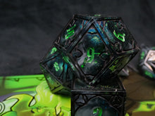Load image into Gallery viewer, Specter's Curse - Set of 7 Gothic Frame Dice
