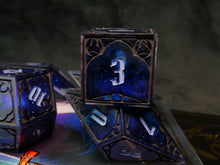 Load image into Gallery viewer, transmission:darker - Set of 7 Gothic Frame Dice
