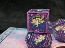 Load image into Gallery viewer, Fey Blooms - Set of 7 Gothic Frame Dice
