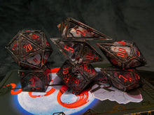Load image into Gallery viewer, Verity - Set of 7 Gothic Frame Dice
