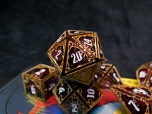Load image into Gallery viewer, Countess of Coin - Set of 7 Gothic Frame Dice
