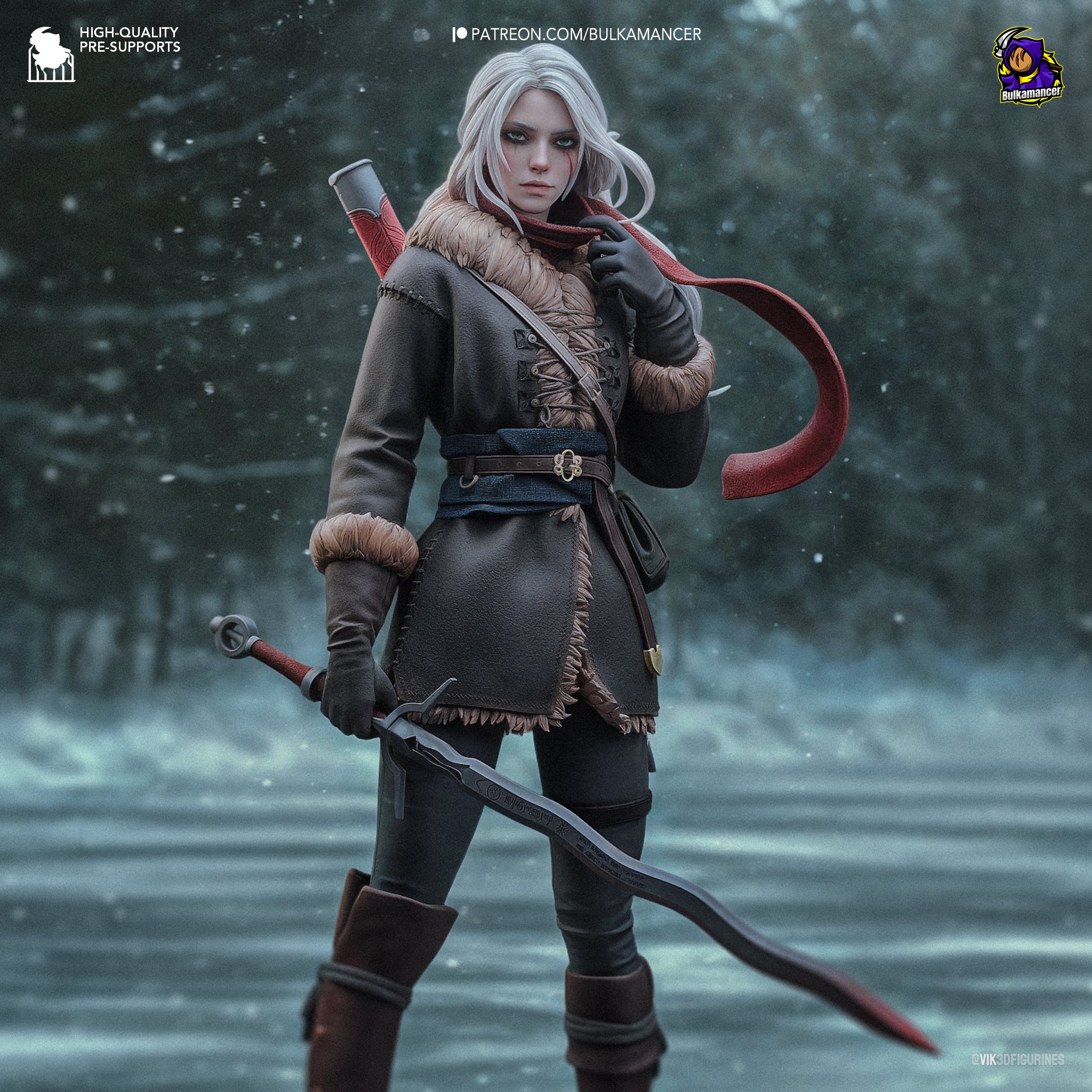 Nine Craftsmen J-002 シリラ シリ Ciri 1/6 Ciri (The Witcher