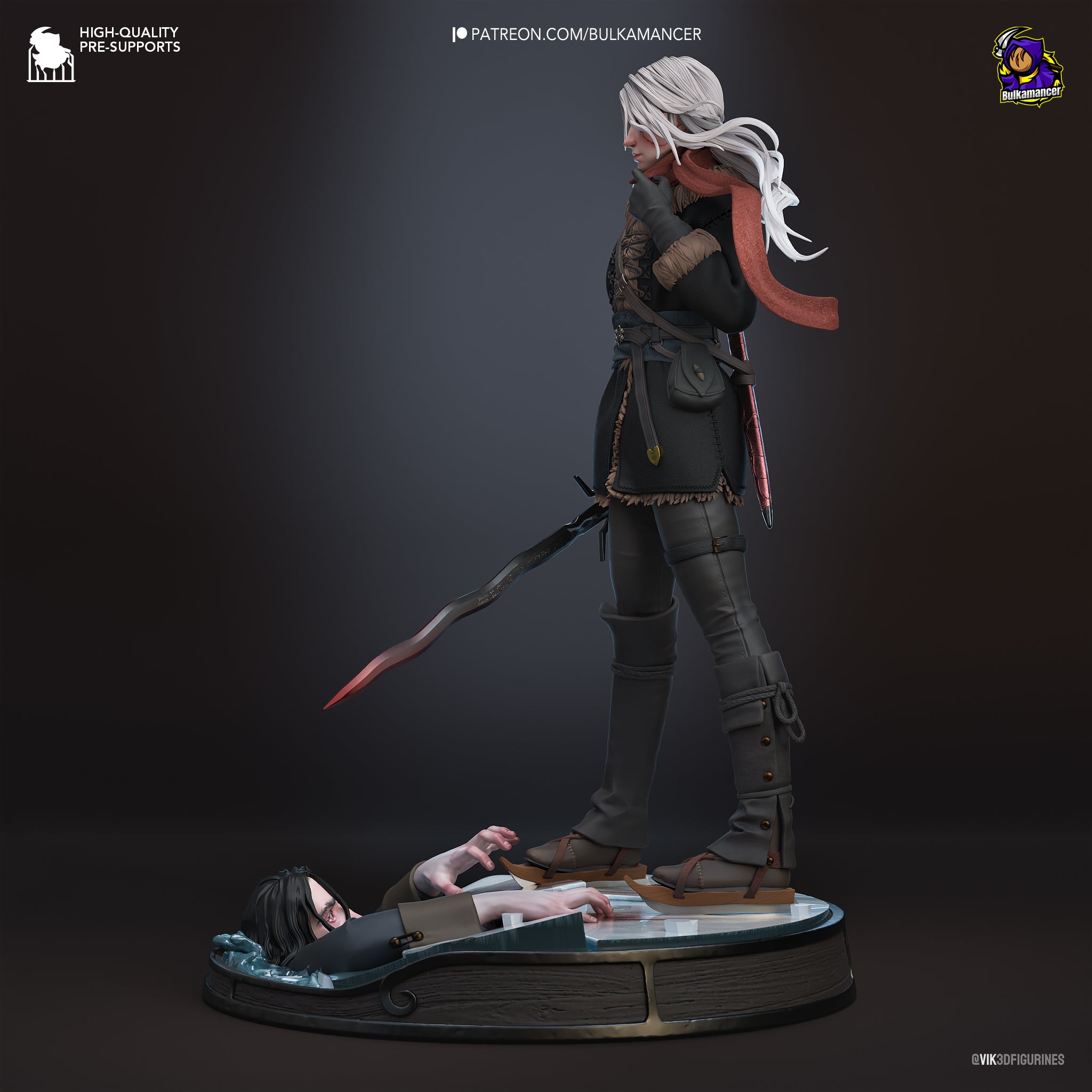 Ciri (The Witcher) - Printed Miniature – Soulforge Dice