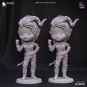 Chibi Karlach (Baldur's Gate 3) - Printed Miniature